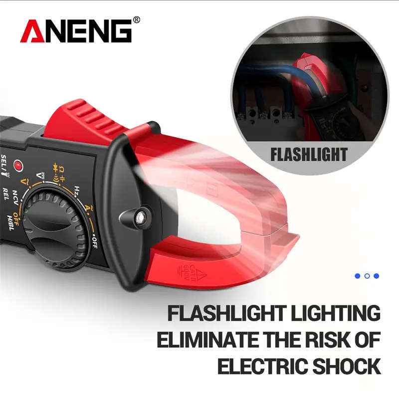 1pc ST180 4000 Counts Digital Clamp Multimeter High Precision AC DC Voltage Current Resistance