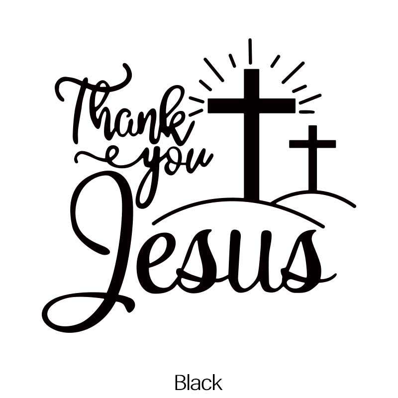 1pc Red Jesus Christian Themed Stickers