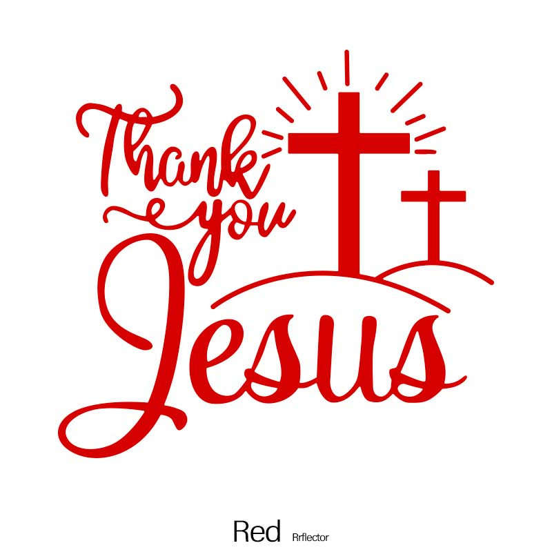 1pc Red Jesus Christian Themed Stickers