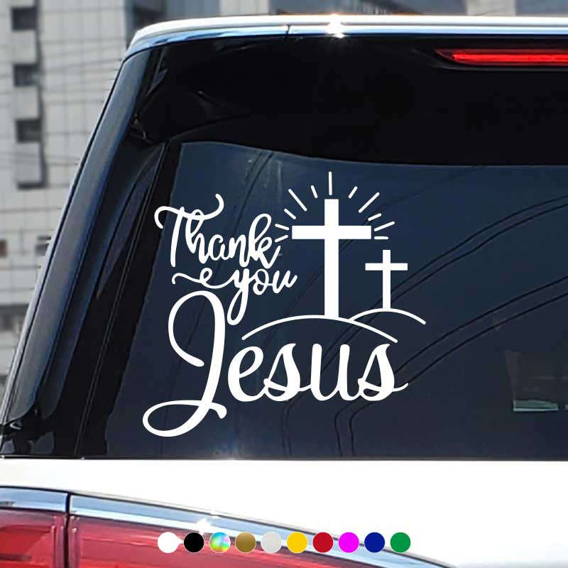1pc Red Jesus Christian Themed Stickers