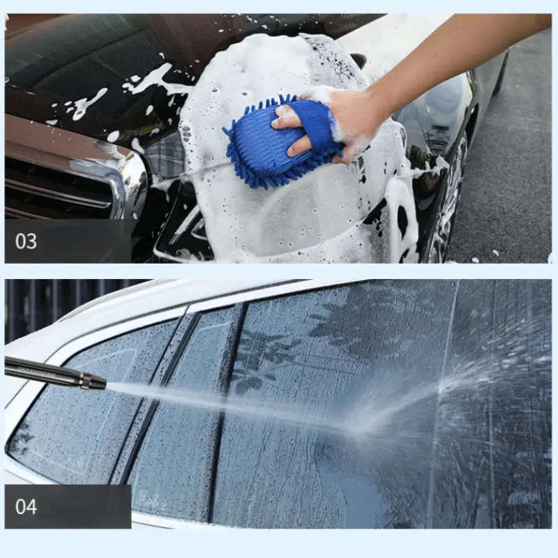 1pc Convenient Car Wash Cleaning Black Household Wash Spray Head Multifunctional Car Wash Water Pipe