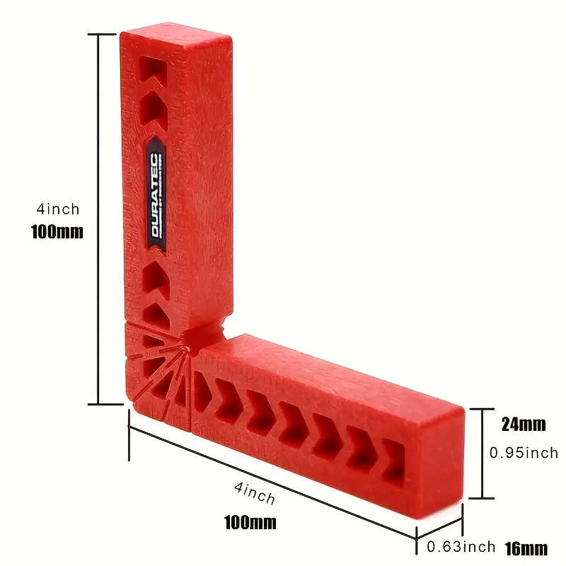 1pc Precision Right Angle Clamp Durable Acrylic Plastic Industrial Grade for Woodworking