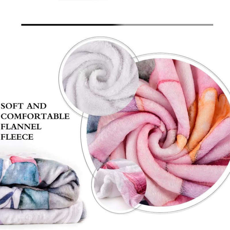 1ps Blanket Size 80.01X119.89Cm Composition Flannel