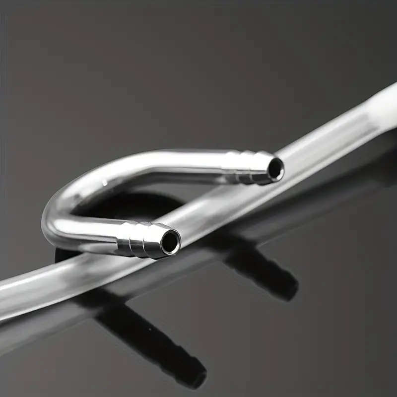 4 Pieces Stainless Steel U-Shaped Aquarium Air Hose Connectors