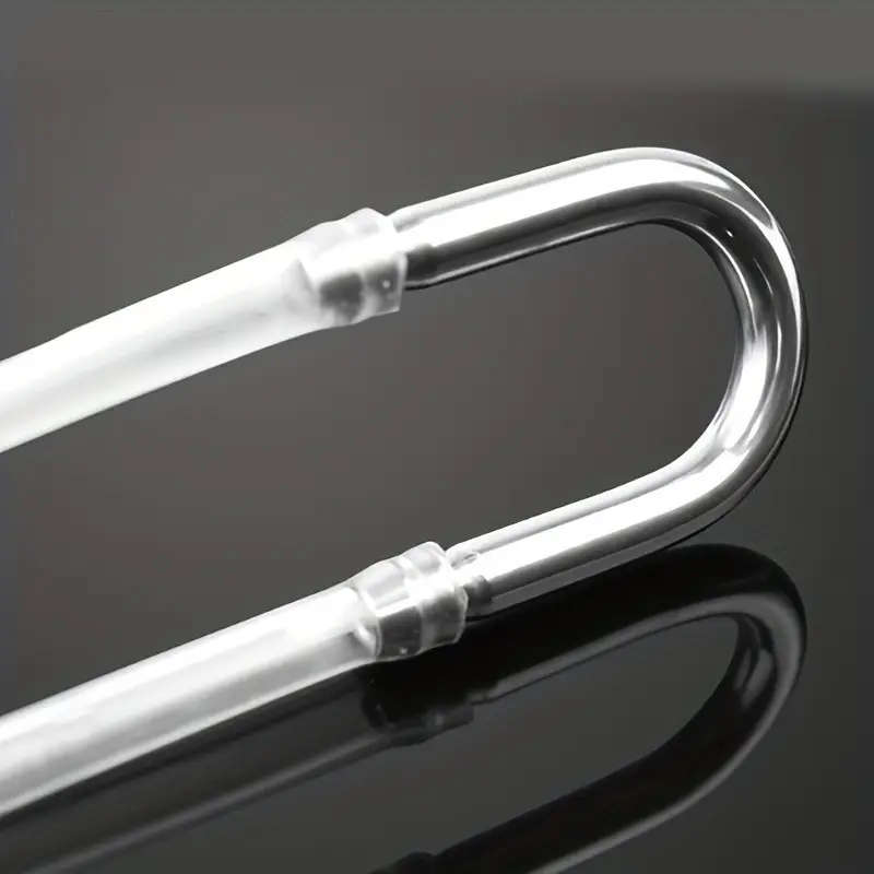 4 Pieces Stainless Steel U-Shaped Aquarium Air Hose Connectors