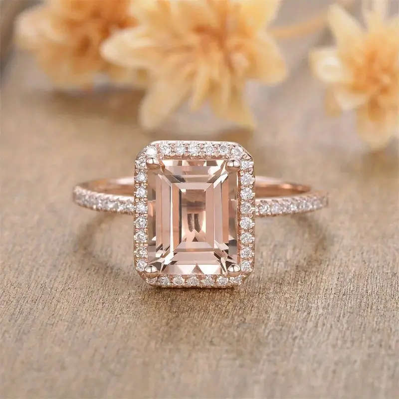 Gorgeous Square Rose Ring