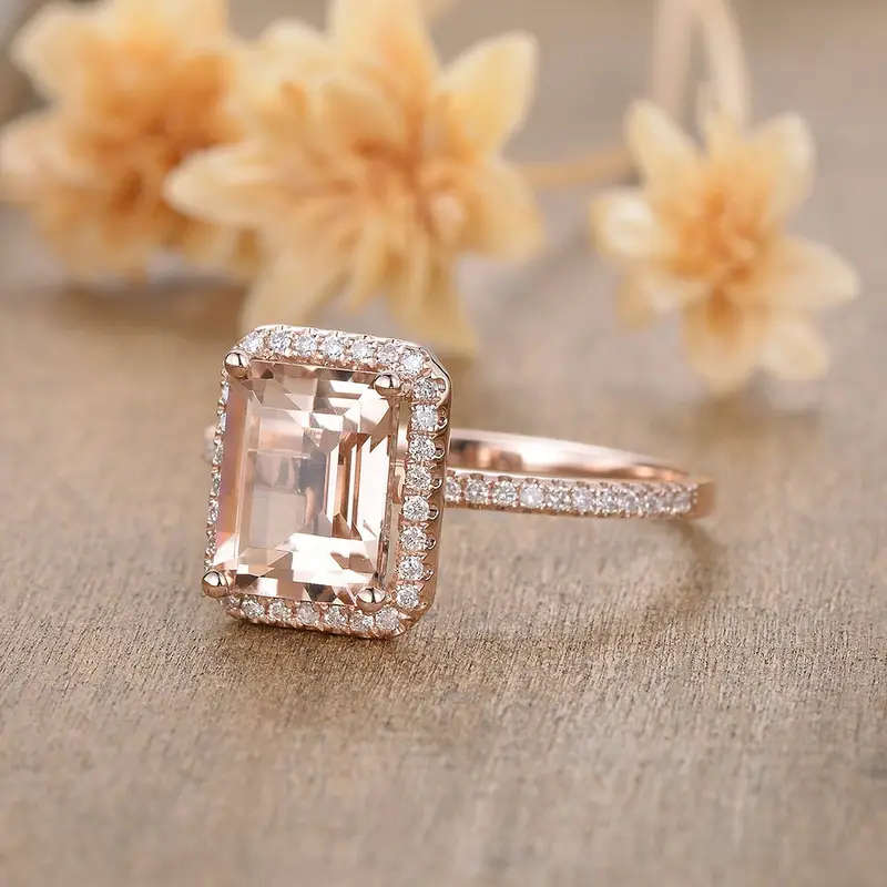 Gorgeous Square Rose Ring