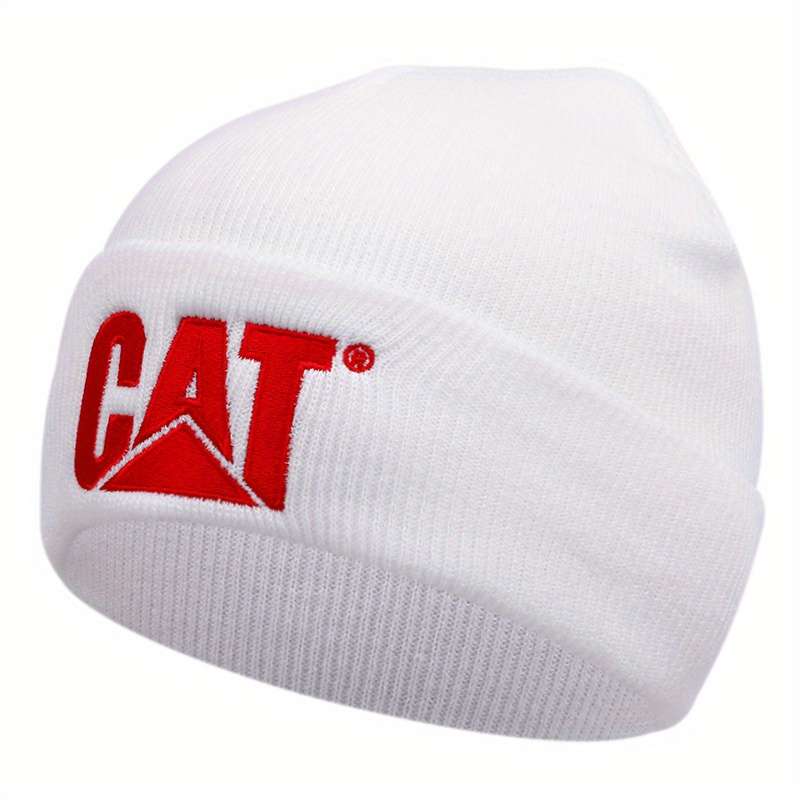 Casual Unisex Hip Hop Beanie Solid Color Elastic Knit Hats Letter Embroidery Skull Cap Simpl