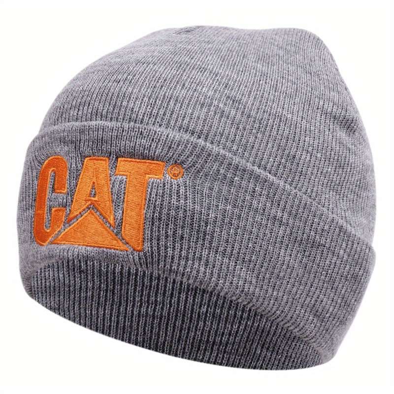 Casual Unisex Hip Hop Beanie Solid Color Elastic Knit Hats Letter Embroidery Skull Cap Simpl
