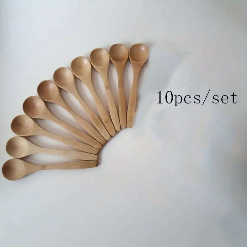 10 Piece Bamboo Spoon Set