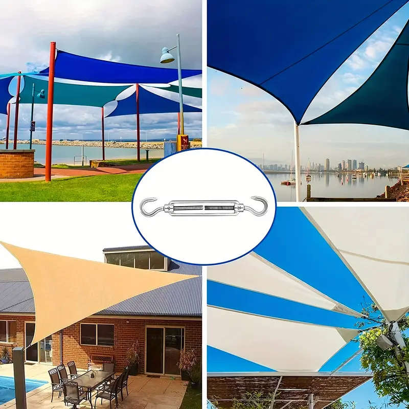 Complete Shade Sail Hardware Kit For Triangular And Rectangular Installations
