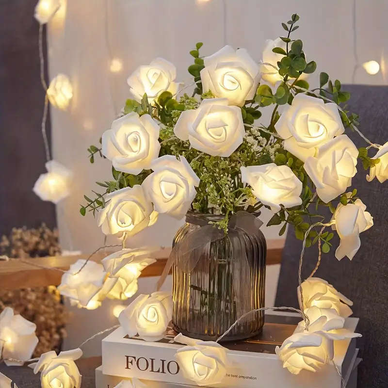 Romantic Rose String Lights Warm White
