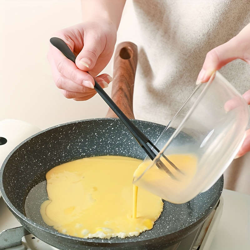 1pc Kitchen Multi-purpose Spoon Stir Stick Small Spoon With Egg Beater Household Egg Stir Sti