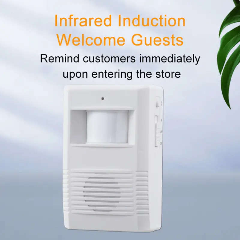 1pc Wireless Infrared Motion Sensor Doorbell Battery-Powered Easy Installation Secure Guest Alert Ch