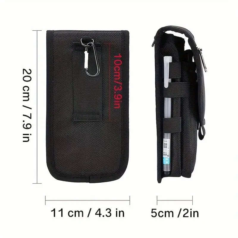 1pc Large Capacity Men's Wallet With Phone Pouch Multi-Compartment Card Holder Belt Loop Pouch Flip