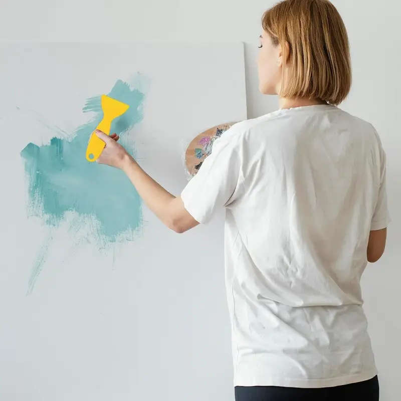 4Pcs Scraper Tool Putty - Yellow