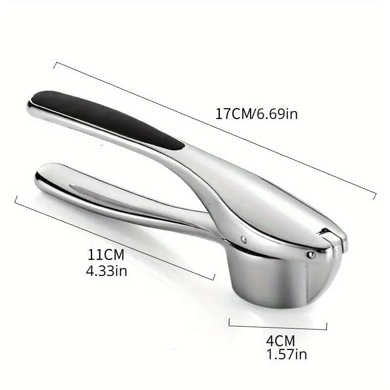 1pc Garlic Press Multifunctional Stainless Steel Garlic Press Metal Garlic Mincer Washable Garlic Cr