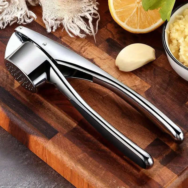 1pc Garlic Press Multifunctional Stainless Steel Garlic Press Metal Garlic Mincer Washable Garlic Cr