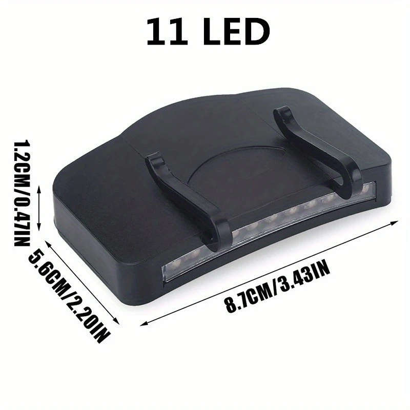 1pc LED Energy Saving Headlight HeadLamp Flashlight Clip-On Cap Hat Torch Head Light Lamp for Outdoo