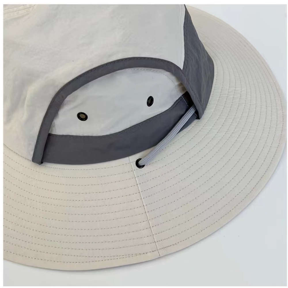 1pc Fisherman'S Hat Color-Blocked Right Peak