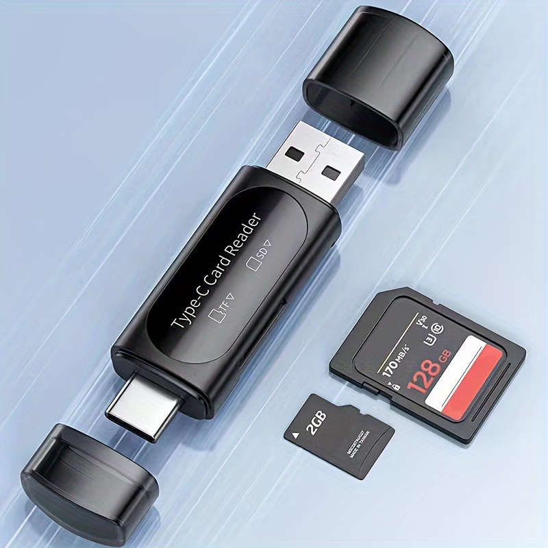 4-in-1 Type-C/USB-A Card Reader