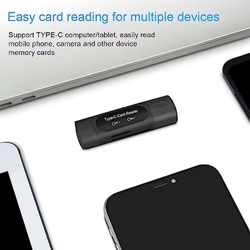 4-in-1 Type-C/USB-A Card Reader