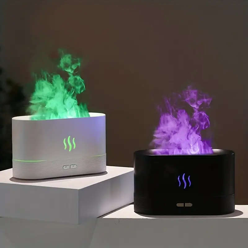 1pc USB-Powered Portable Humidifier with LED Color Changing Lights Cool Mist Aroma Diffuser Ideal fo