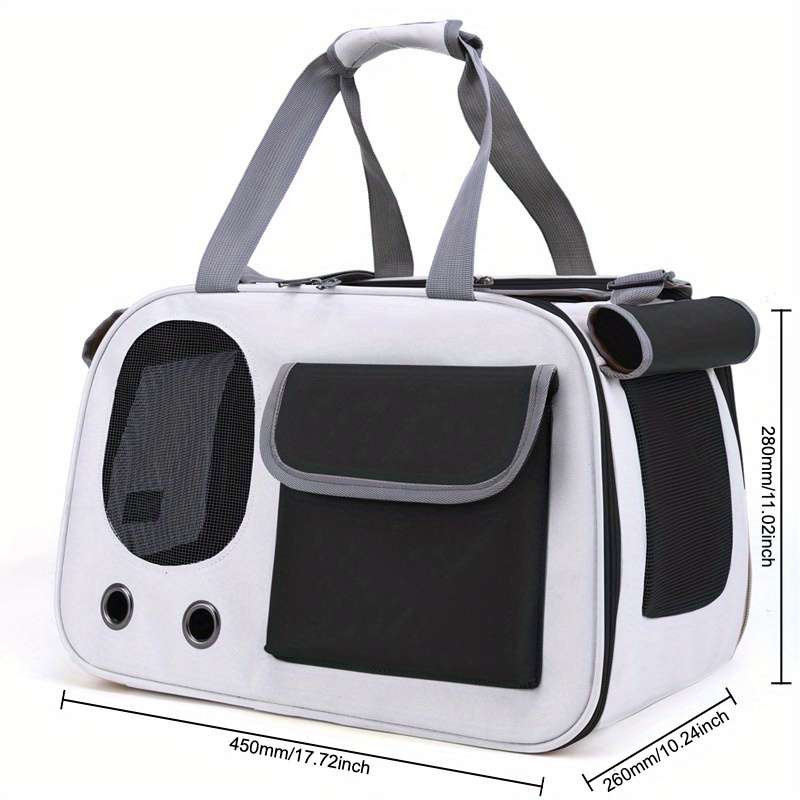 1pc Beige And Black a Pet Bag