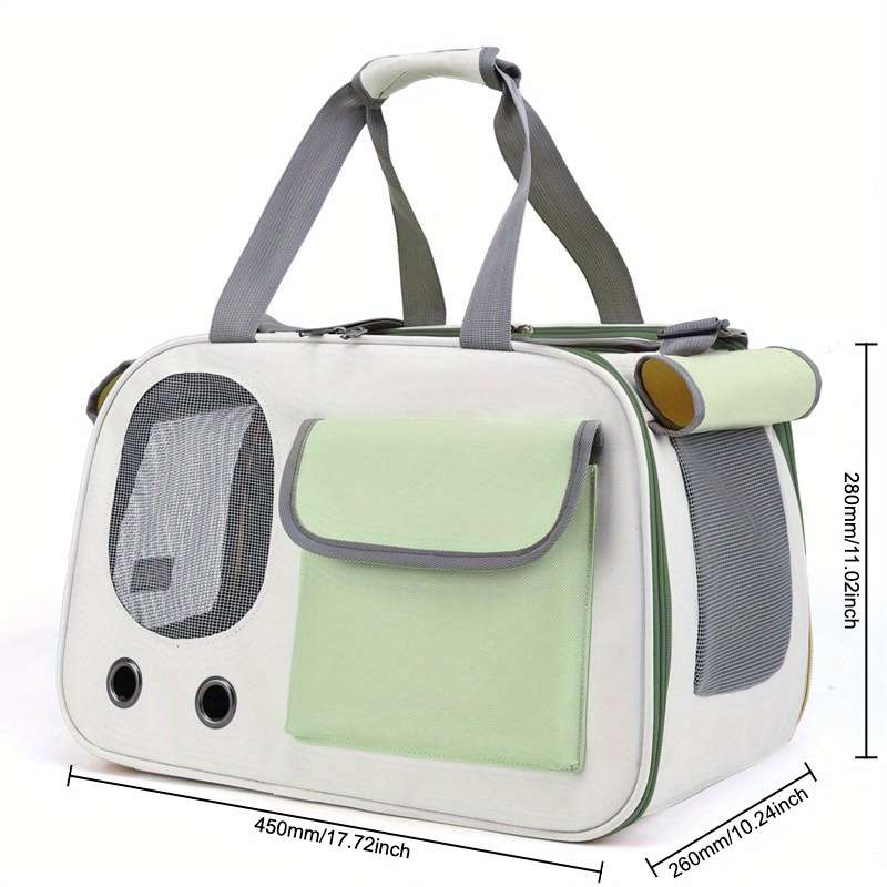 1pc Beige And Black a Pet Bag