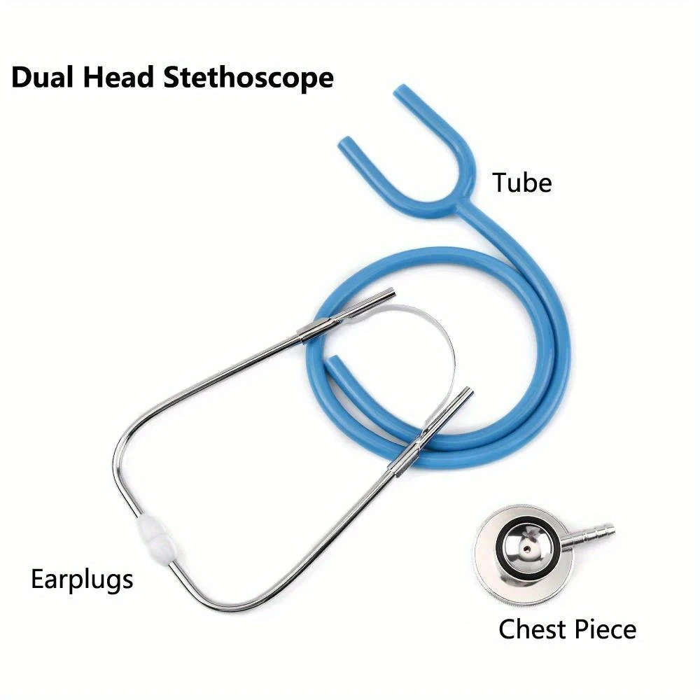 1pc Portable Dual Head Stethoscope-EU Professional Cardiology Medical Stethoscope Medical Equipment