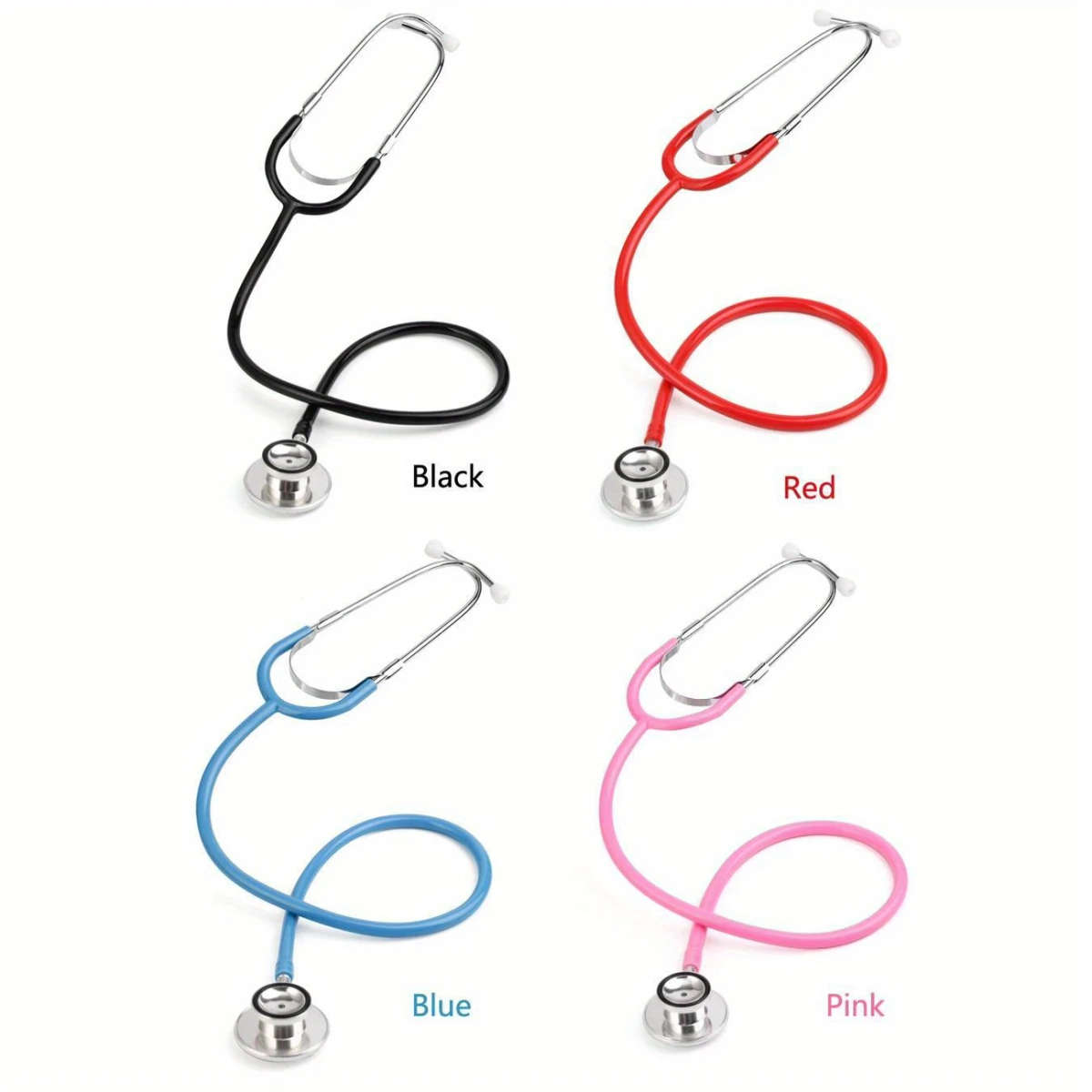 1pc Portable Dual Head Stethoscope-EU Professional Cardiology Medical Stethoscope Medical Equipment
