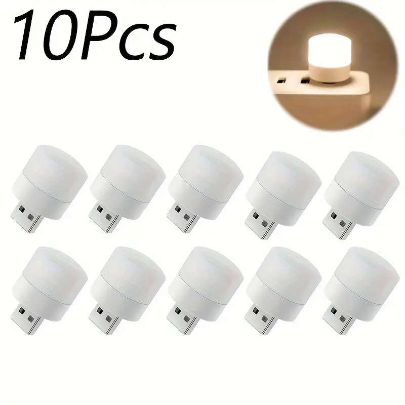 10 Pack Mini USB LED Night Lights
