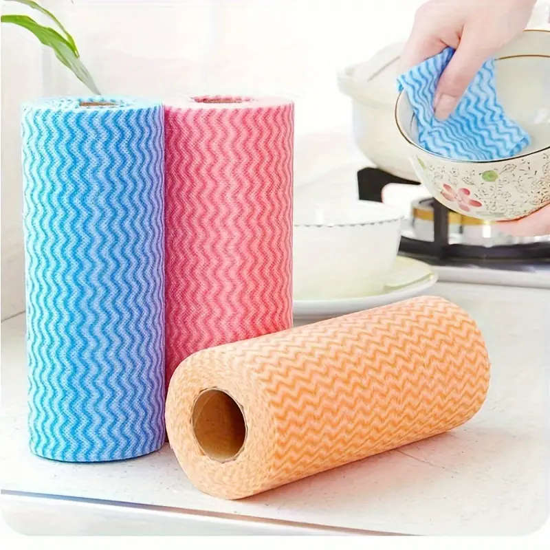50Pack Thickened Microfiber Dish Cloths Woven Space Theme Disposable Towels Hand Wash Only Lightweig