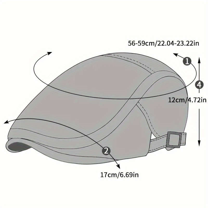 1pc Floral Print Denim Newsboy Cap For Women Adjustable Vintage Distressed Cabbie Hat With Visor