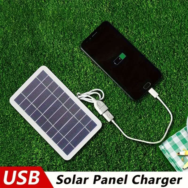 Solar Portable Charger: Ideal for Outdoor Travel and Camping