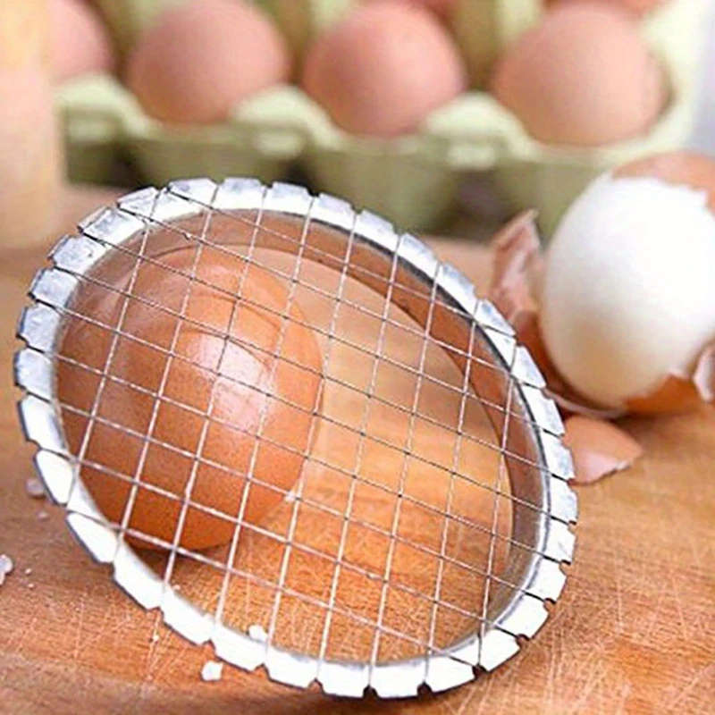 1Pc Premium Stainless Steel Egg Vegetable Slicer Durable Kitchen Chopper For Salads