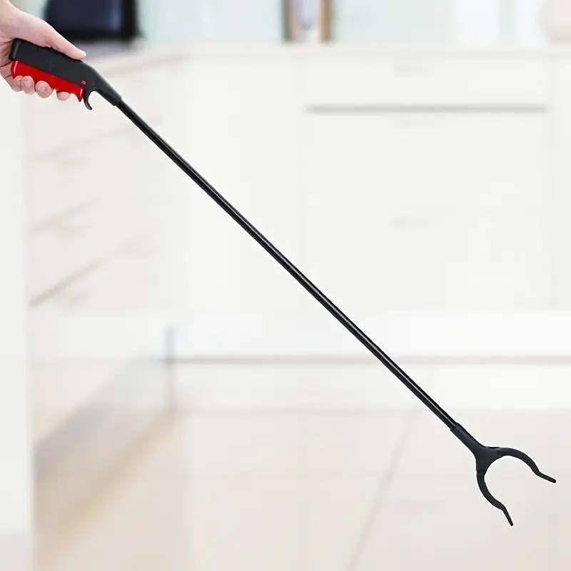 1Pc Long-Handled Iron Rod Garbage Pick-Up Clip