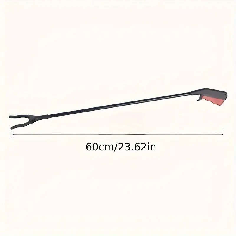 1Pc Long-Handled Iron Rod Garbage Pick-Up Clip