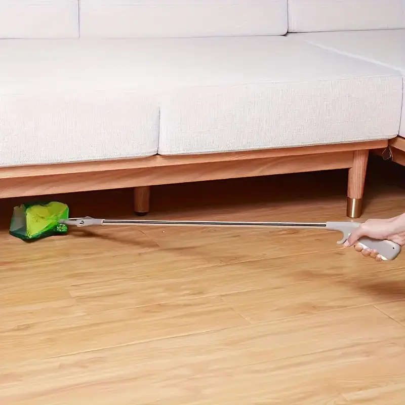 1Pc Long-Handled Iron Rod Garbage Pick-Up Clip