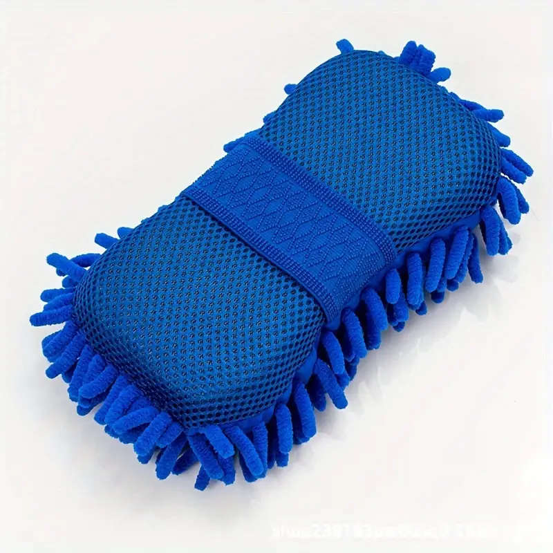 Ultra-Absorbent Chenille Microfiber Car Wash Mitt Scratch-Free Detailing Sponge