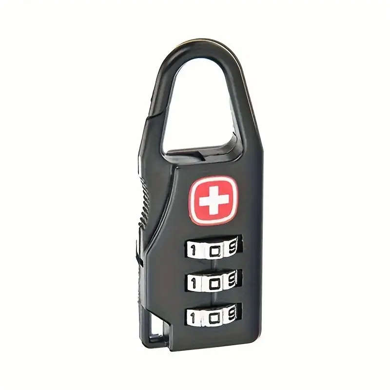 2pcs Mini Padlock Durable 3 Digit Combination Lock For Luggage Backpacks  Suitcases Universal Fit St