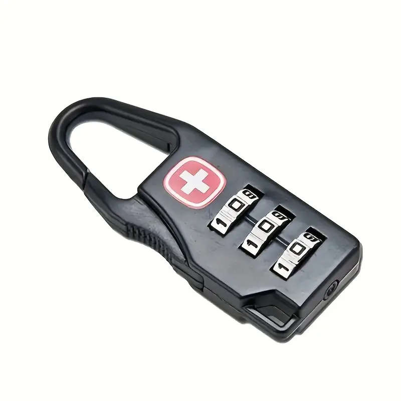 2pcs Mini Padlock Durable 3 Digit Combination Lock For Luggage Backpacks  Suitcases Universal Fit St