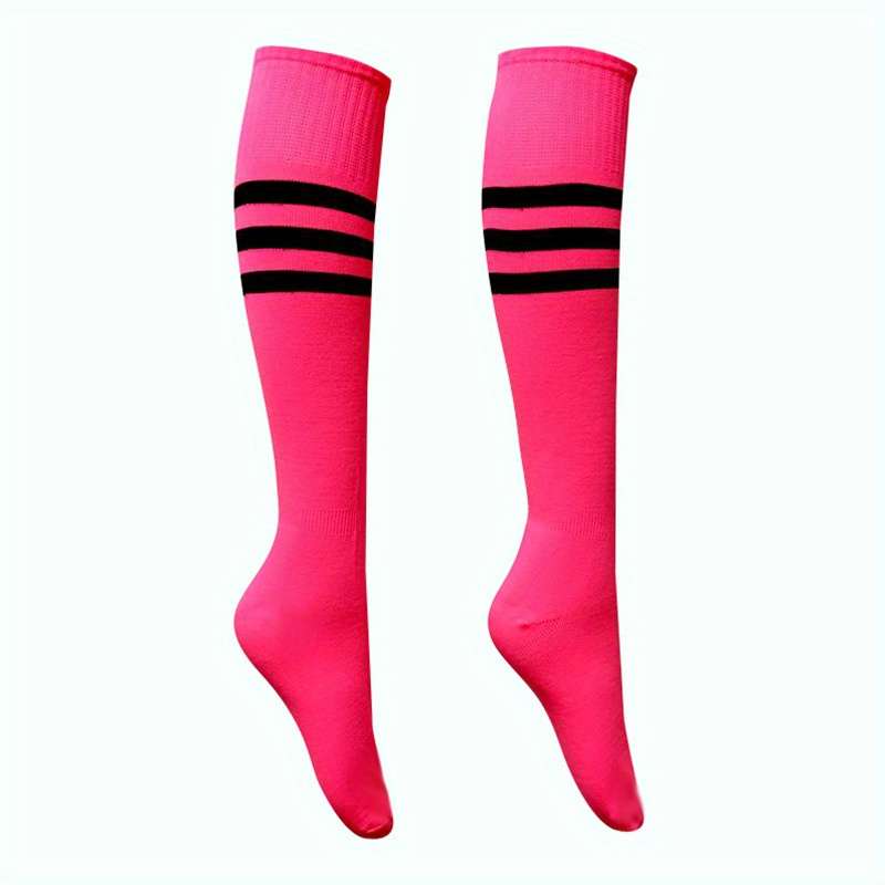1 Pair Pink Black Edge One Pair One Size Socks
