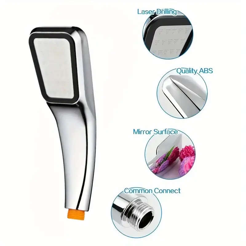 3Pcs Bathroom Shower Head Water Saving Rainfall