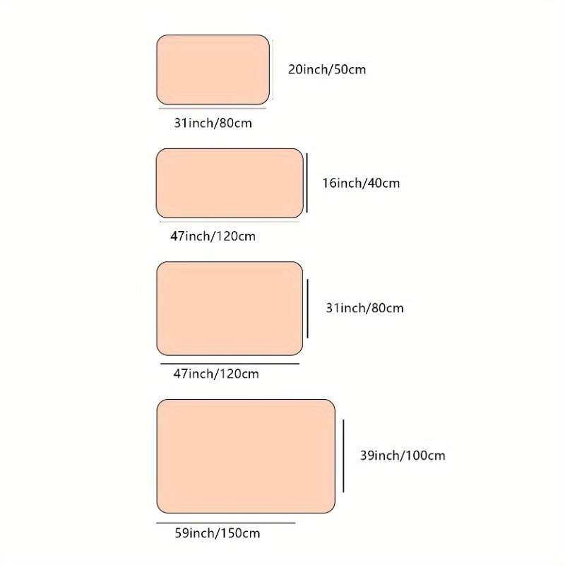 1Pc 80x120cm Floor Mat