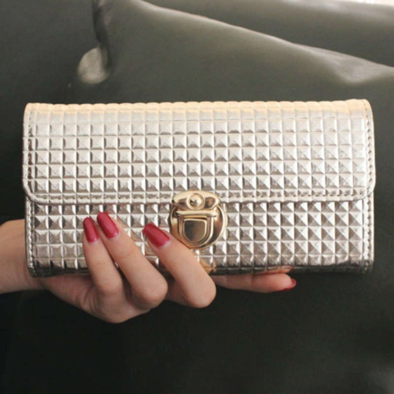 Of A Classic Solid Color Long Wallet Stylish Flap Coin Purse Spacious Credit Card Holder