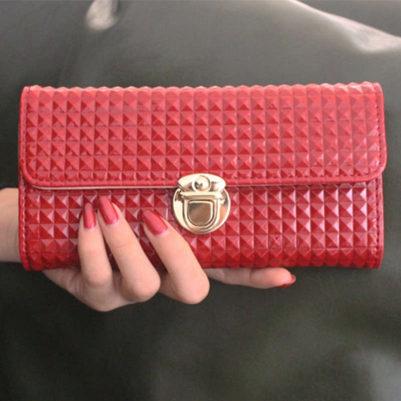 Of A Classic Solid Color Long Wallet Stylish Flap Coin Purse Spacious Credit Card Holder