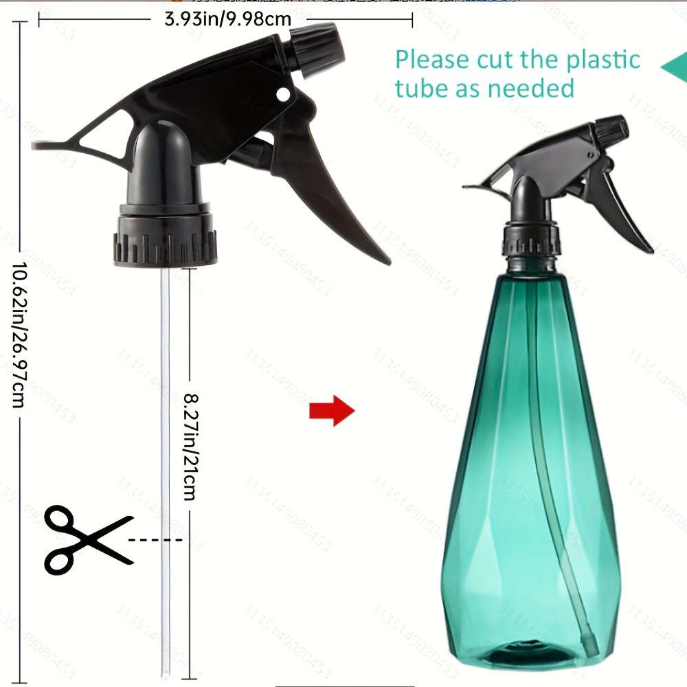 5Pcs Black Wide Application Spray Bottle Nozzles