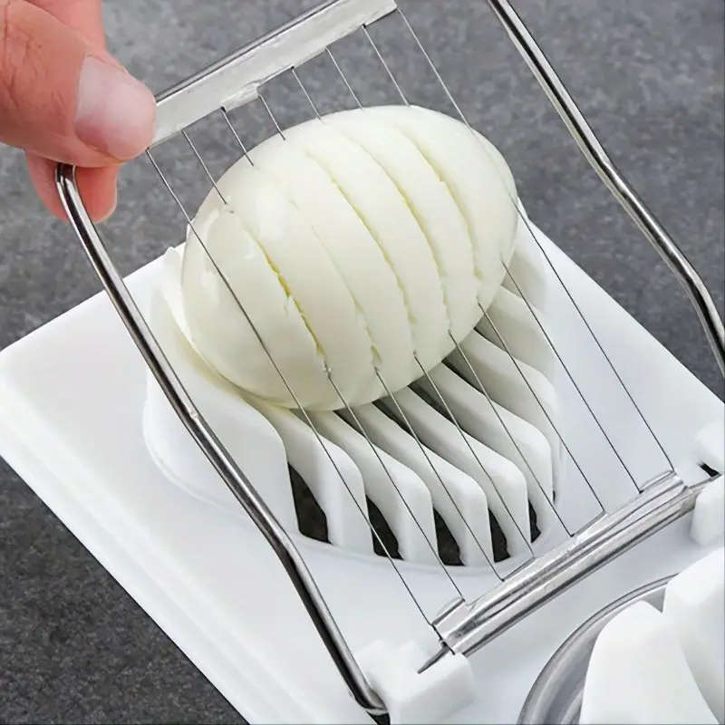 1pc 2in1 Multifunctional Egg Slicer Cutter Hard Boiled Egg Chopper Divider Dicer Kitchen