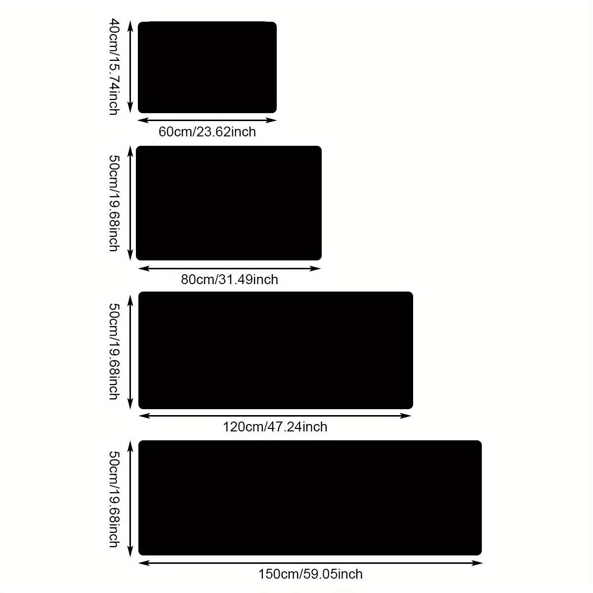 1Pc 20x59inch 50x150cm Floor Mat